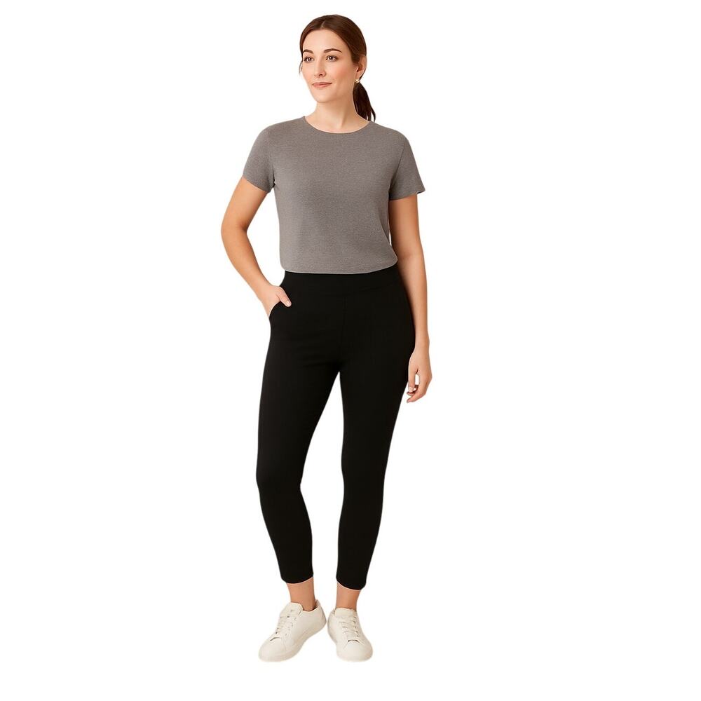 LOFT Outlet Black Leggings Women’s Size L – High Stretch Pull-On Pants